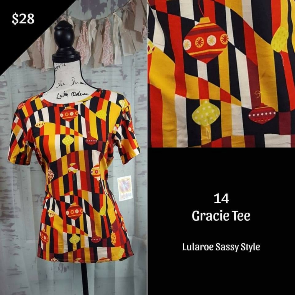 Lularoe Gracie Holiday Tee